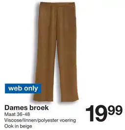 Zeeman Dames broek aanbieding