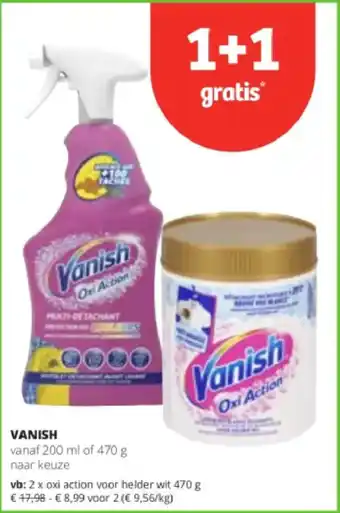 Spar Colruyt VANISH aanbieding