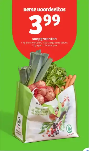 Spar Colruyt Soepgroenten aanbieding