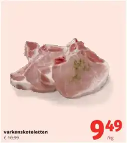 Spar Colruyt Varkenskoteletten aanbieding