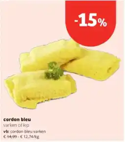 Spar Colruyt Cordon bleu aanbieding