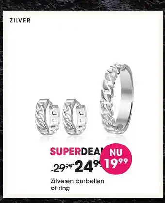 Zilveren Oorbellen Of Ring