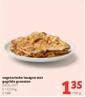 Spar Colruyt Vegetarische lasagne met gegrilde groenten aanbieding