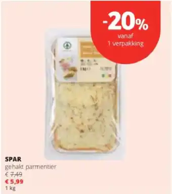 Spar Colruyt Spar gehakt parmentier aanbieding