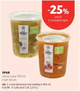 Spar Colruyt Spar verse soep aanbieding