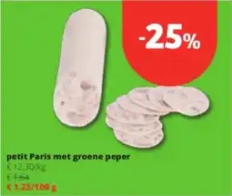 Spar Colruyt Petit Paris met groene peper aanbieding