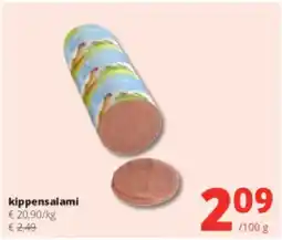 Spar Colruyt Kippensalami aanbieding