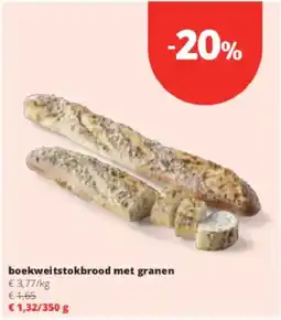 Spar Colruyt Boekweitstokbrood met granen aanbieding