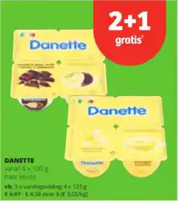 Spar Colruyt Danette aanbieding