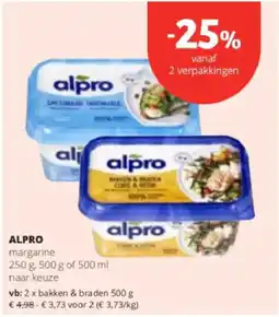 Spar Colruyt Alpro margarine aanbieding