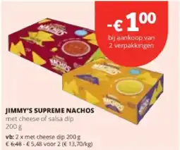 Spar Colruyt Jimmy's supreme nachos aanbieding