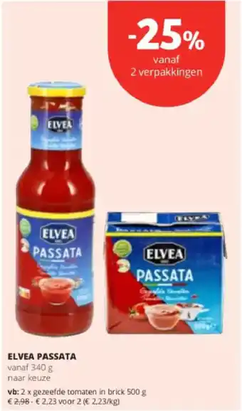 Spar Colruyt Elvea passata aanbieding