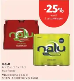 Spar Colruyt Nalu aanbieding