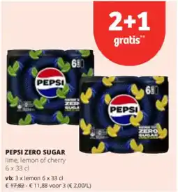 Spar Colruyt Pepsi zero sugar aanbieding