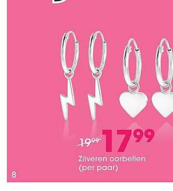 Lucardi Zilveren Oorbellen aanbieding