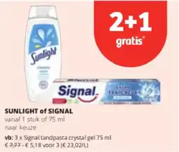 Spar Colruyt Sunlight of signal aanbieding