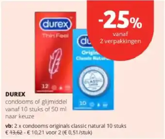 Spar Colruyt Durex aanbieding