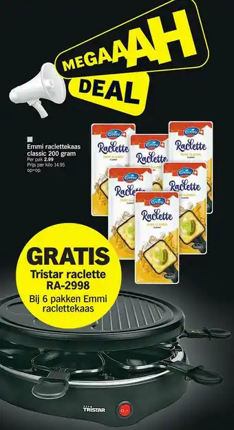 Albert Heijn Emmi Raclettekaas Classic aanbieding