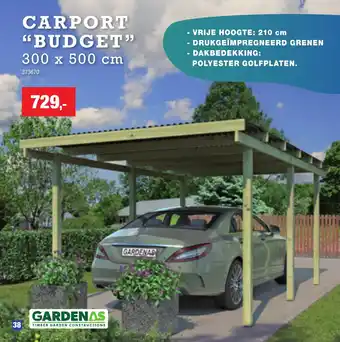 Hubo Carport "budget" aanbieding