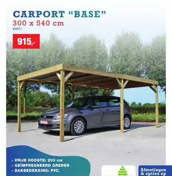 Hubo Carport "base" aanbieding