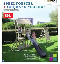 Hubo Speeltoestel + Glijbaan "louna" aanbieding