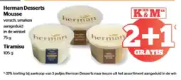 Spar Herman Desserts Mousse aanbieding