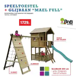 Hubo Speeltoestel + Glijbaan "mael full" aanbieding