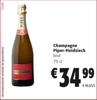 Colruyt Champagne Piper Heidsieck aanbieding