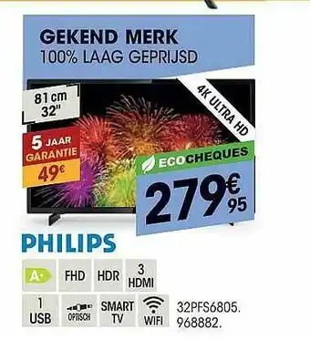 Electro Depot Philips 4k Ultra Hd aanbieding