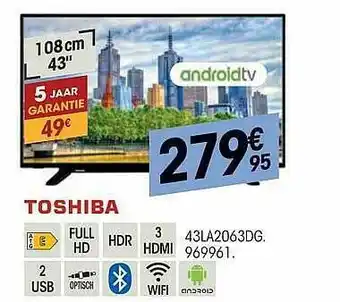 Electro Depot Toshiba Androidtv aanbieding