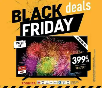 Electro Depot Toshiba 4k Ultra Hd aanbieding