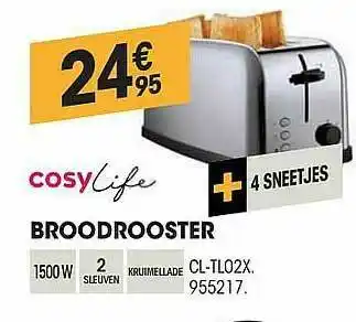Electro Depot Cosylife Broodrooster aanbieding