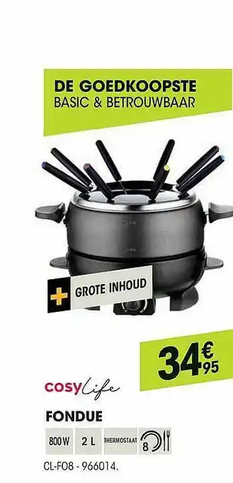 Cosylife Fondue