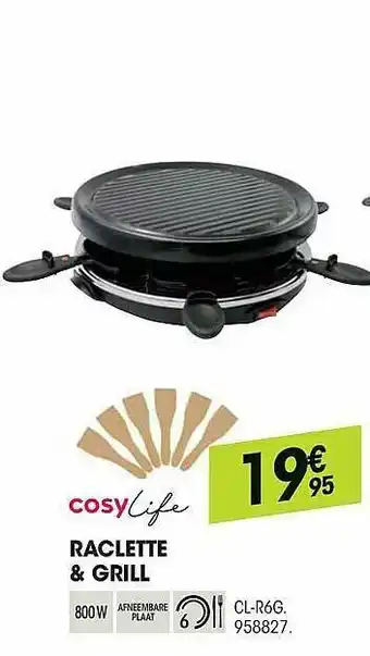 Electro Depot Cosylife Raclette & Grill aanbieding