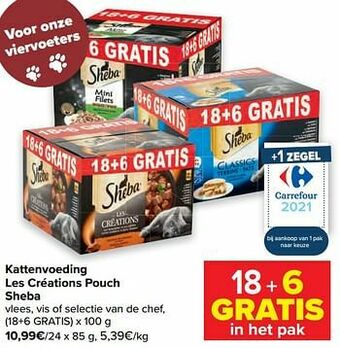 Kattenvoeding les créations pouch sheba