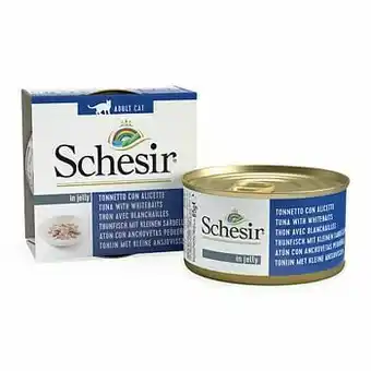 6x85g In Gelei Tonijn met Surimi Schesir Kattenvoer