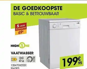 Electro Depot High1one Vaatwasser aanbieding