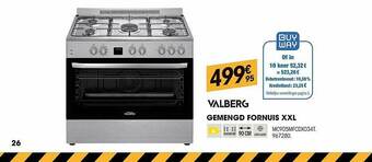 Electro Depot Valberg Gemengd Fornuis Xxl aanbieding