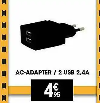 Ac-adapter - 2 Usb