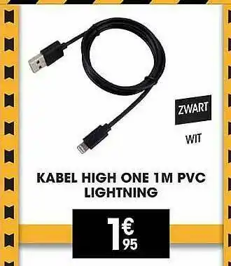 Electro Depot Kabel High One 1m Pvc Lighting aanbieding