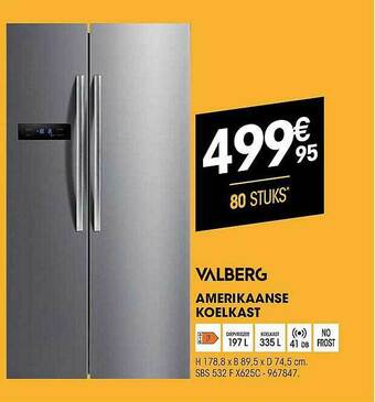 Electro Depot Valberg Amerikaanse Koelkast aanbieding