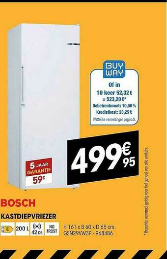Electro Depot Bosch Kastdiepvriezer aanbieding