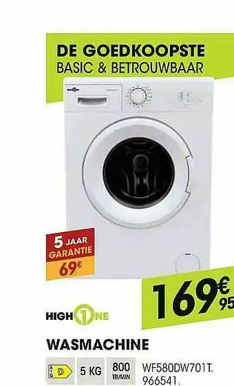 High1one Wasmachine