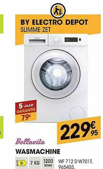 Electro Depot Bellavita Wasmachine aanbieding