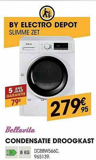 Electro Depot Bellavita Condensatie Droogkast aanbieding
