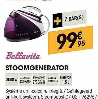 Electro Depot Bellavita Stoomgenerator aanbieding