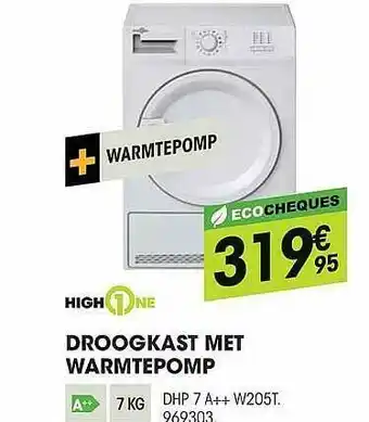 Electro Depot High1one Droogkast Met Warmptepomp aanbieding