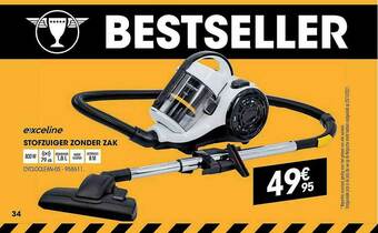 Electro Depot Exceline Stofzuiger Zonder Zak aanbieding