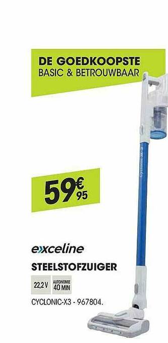 Electro Depot Exceline Steelstofzuiger aanbieding