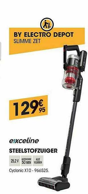 Electro Depot Exceline Steelstofzuiger aanbieding